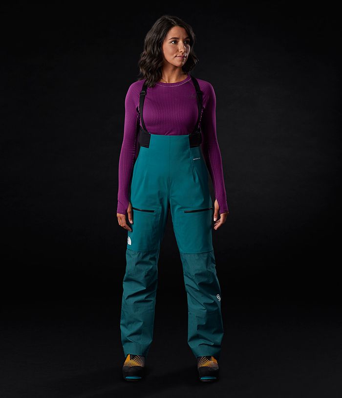 Pantalon Nieve The North Face Mujer Verde Summit L5 Futurelight™ Full Cremallera Bib 43821TBXE